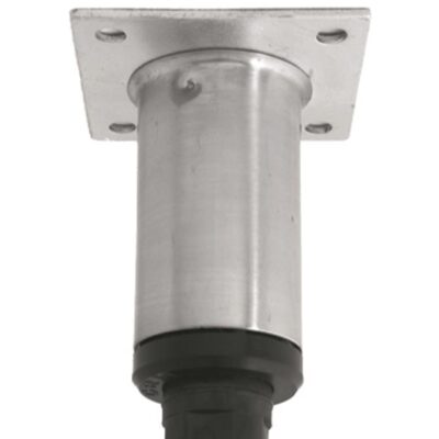 Adjustable Legs with Mounting Plate - Stainless Steel