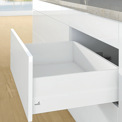Hettich ArciTech Pot-and-Pan Drawer Set with TopSide (White)
