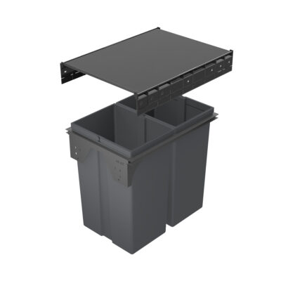 XXX ArciTech Pull Bin Kit 58L - 2 x 29L (Anthracite)