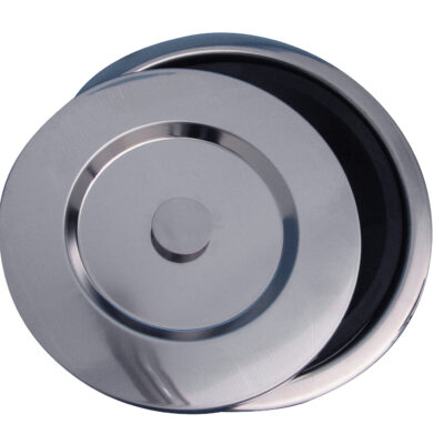 Exclusive Hole in One Benchtop Bin Stainless Steel