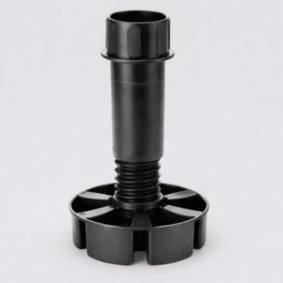 Adjustable Plinth Leg & Block (Black)