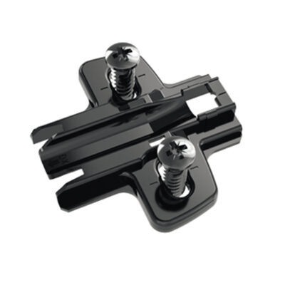 Cross Mounting Plate with Oblong Height Adjustmet (Obsidian Black)