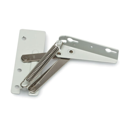 Top Flap Hinge plus spring - White