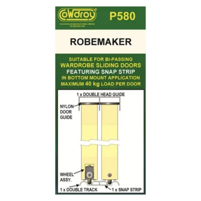 Robemaker Track System Set 3 Door 1.62m (White)