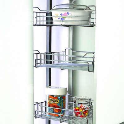 Pull Out Pantry Unit - Basket (Chrome)
