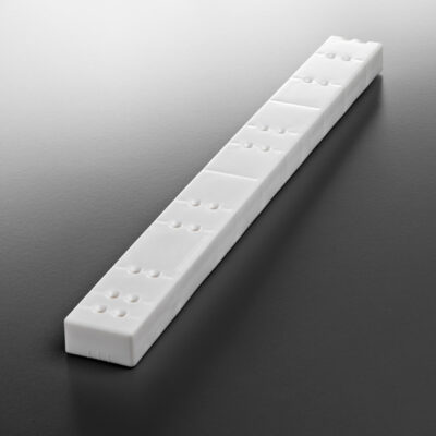 25mm White Spacer Block - Runner Flute
