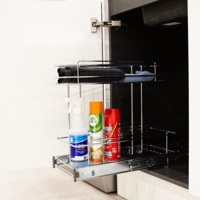 Cleaning Material Baskets Set (Chrome)