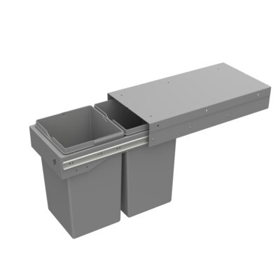 Hettich Full Extension Bin Set - Door Mounted