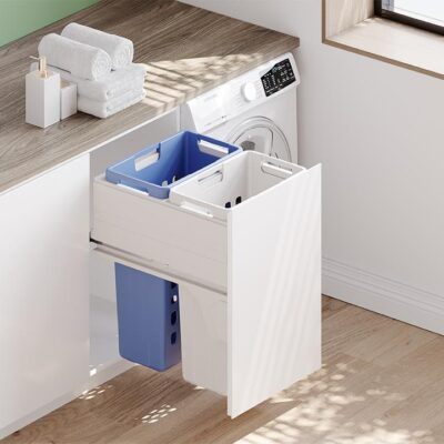 Twin Laundry Basket Set - 450mm Carcass