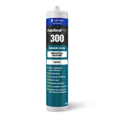 Fulaseal Pro 300 Plumbers Industrial Roofing Silicone 300gm (White)