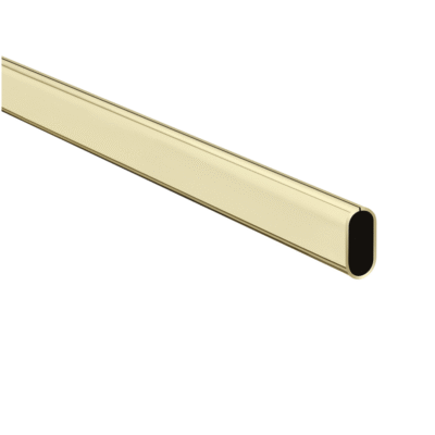 Tubing Oval – 15mm x 30mm – 2.5m (Brass on Steel)