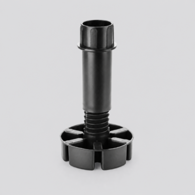 Adjustable Plinth Leg (Black) - 100mm