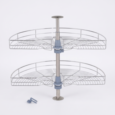 1/2 Chrome Lazy Susan - 800mm Cabinet (180˚)